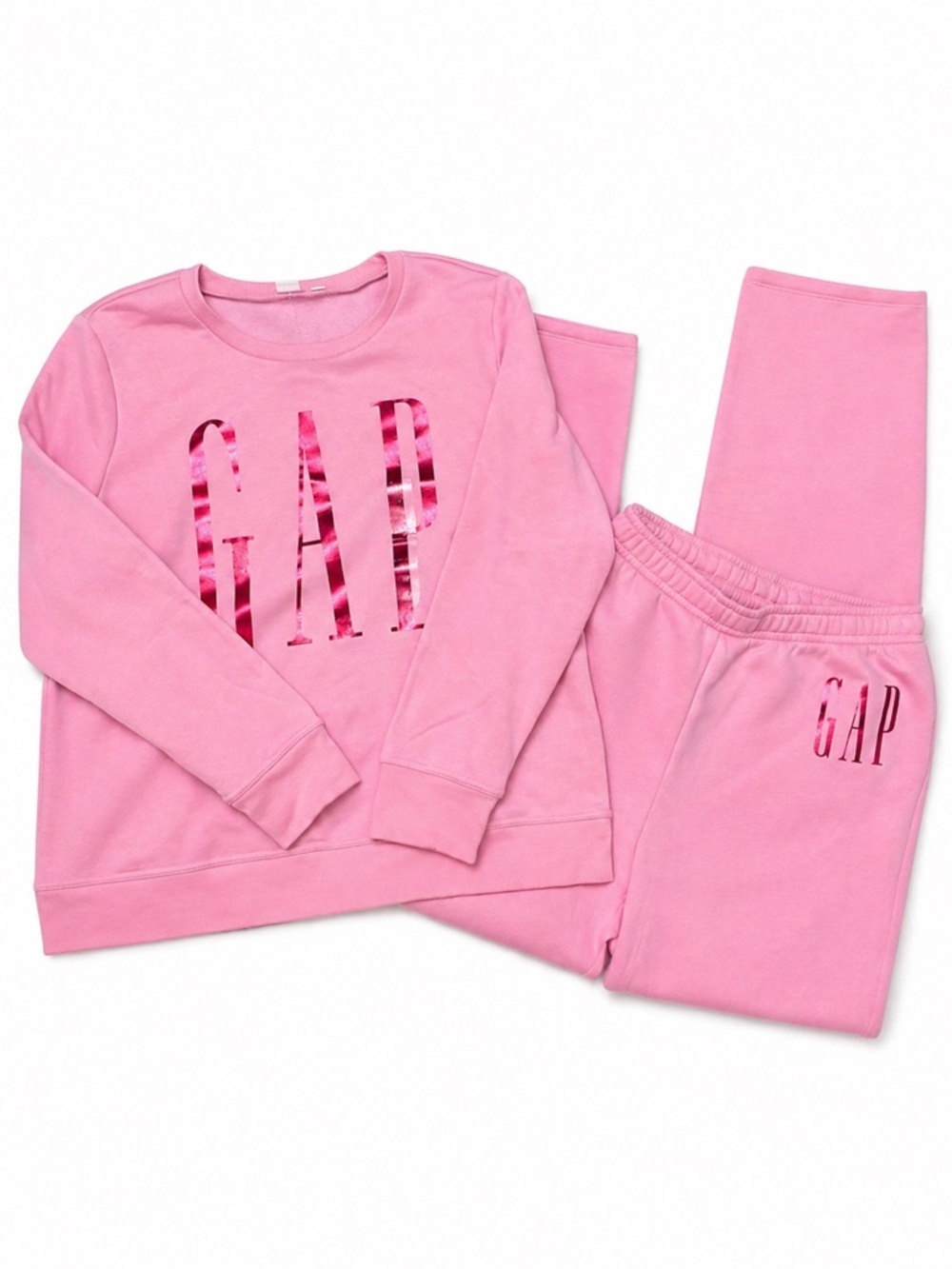 GAP Pink Logo Sweatshirt & Jogger Set